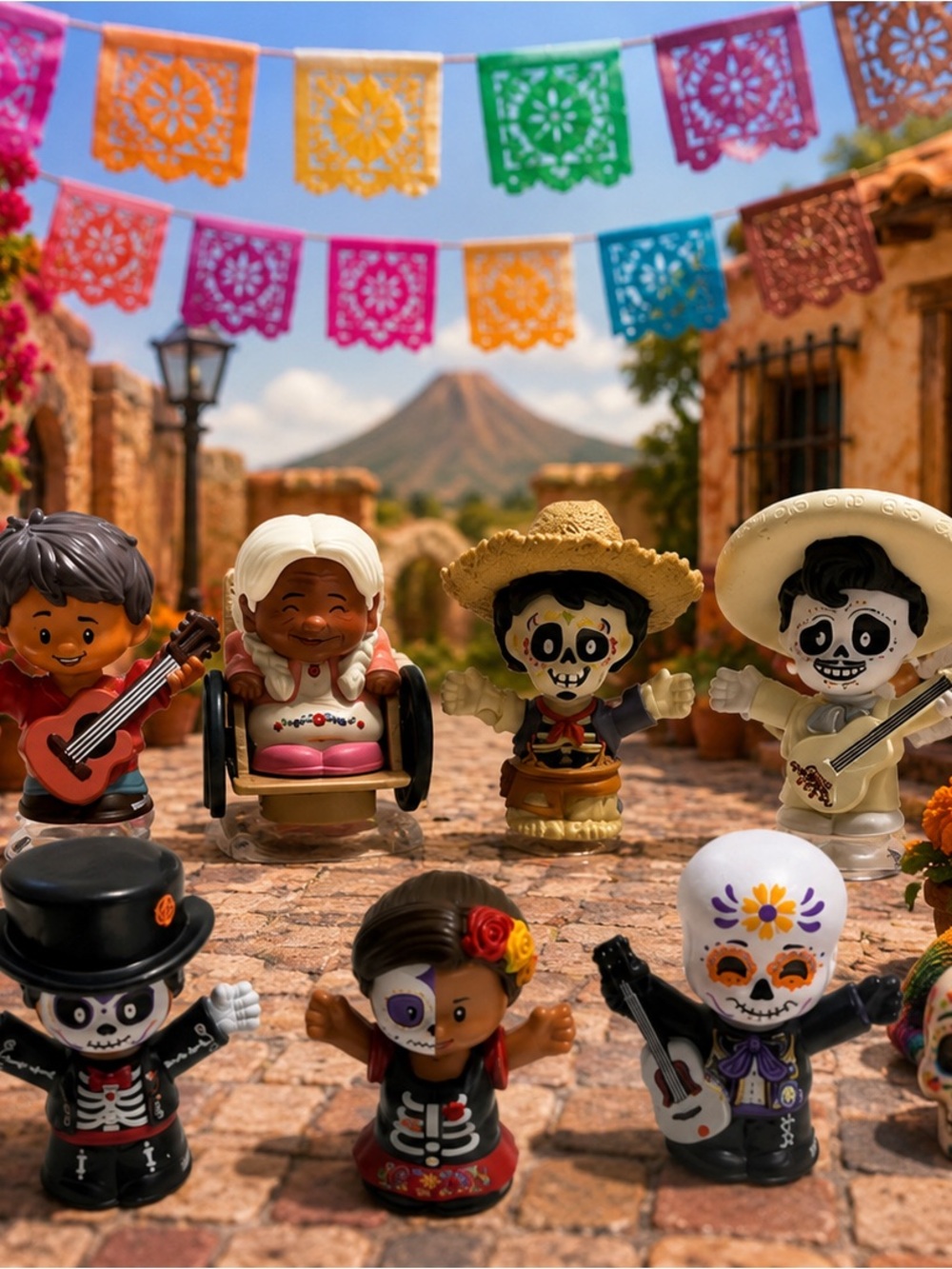 FISHER PRICE LITTLE PEOPLE Disney Pixar Coco and Dia de Muertos Figures
